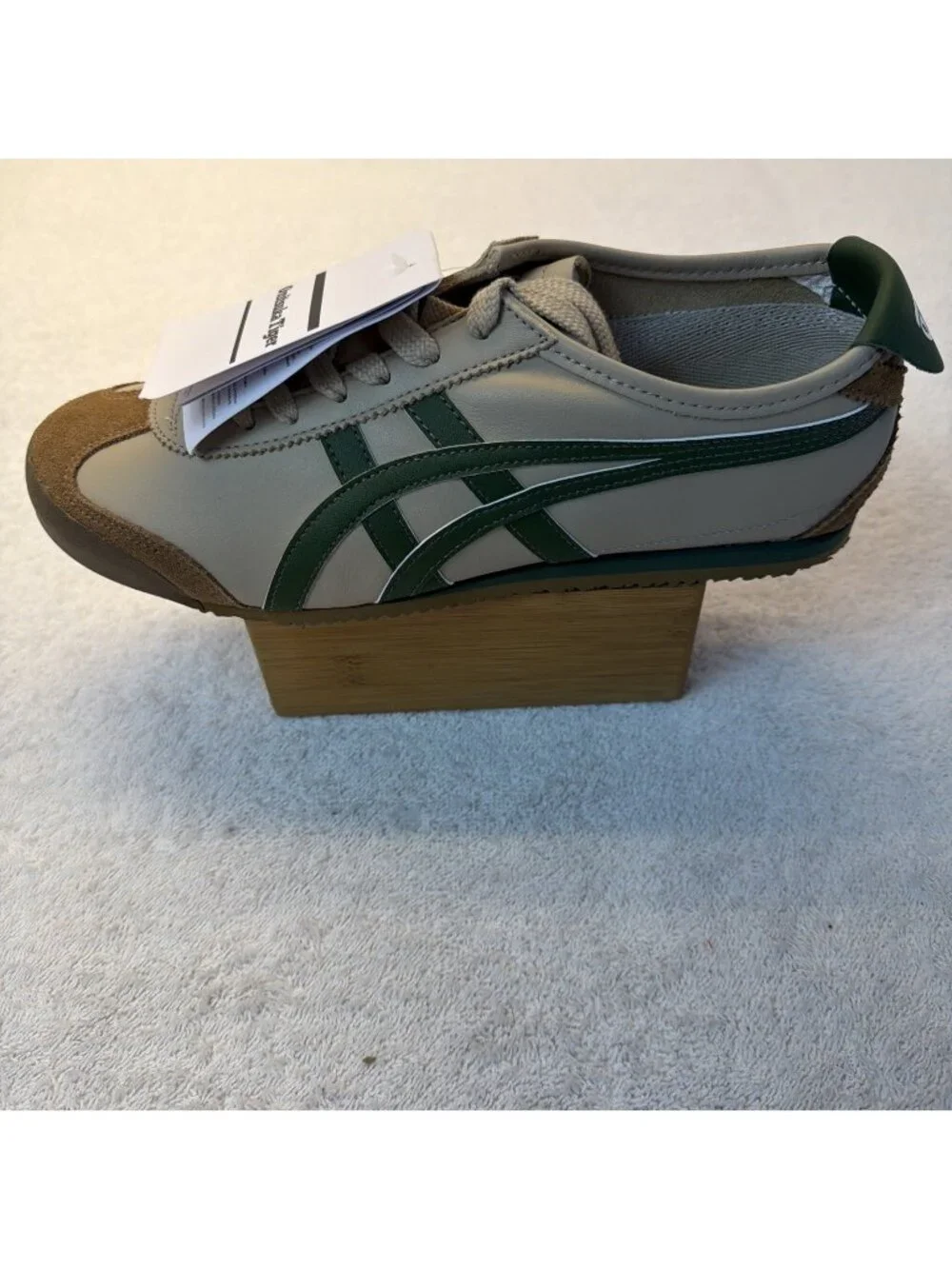 Onitsuka Tiger Mexico 66 Men Sz 8 Beige/Grass Green New in Box